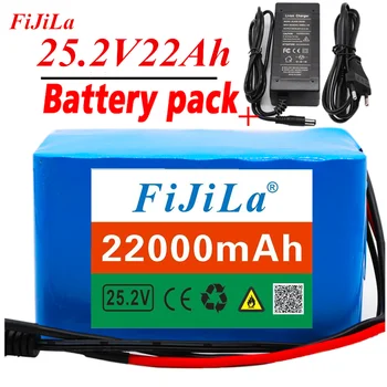 Batterie ליתיום-יון 6s4p 24V 22ah 18650, 25.2 v 22000mAh לשפוך Vélo électrique, Avec Chargeur Inclus