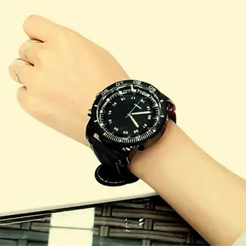 כמה השעון קוורץ שעון יד גדול אטרקטיבי חיוג קוורץ ספורט Watch עבור גברים, נשים,