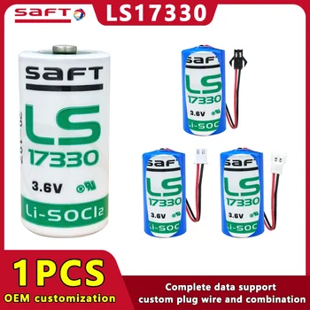 SAFT LS17330 3.6 V 2100mAh 2/3A סוללת ליתיום עבור Tianying גלאי גז גז אזעקת PLC תעשייתיים, בקרת סרוו הנהג.