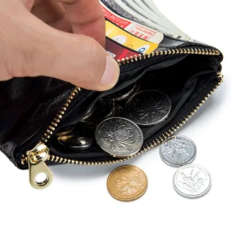מעצב נשים ארנקים 2023 פרה עור ארנק מטבעות כסף קטן תיק וינטג ' עור אמיתי בעל כרטיס מתכת, מלקחיים קצר הארנק