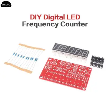 DIY דיגיטלית LED תדר מונה 1Hz-50MHz USB 5V קריסטל מתנד מטר הבוחן Kit יכול למדוד תדירות של 1 הרץ עד 50 MHz