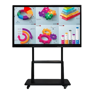 weier 65 אינץ ' LCD חכם לוח אינפרא-אדום מולטי מסך מגע Led אינטראקטיבי תצוגת מסך הטלוויזיה.