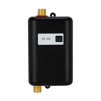 3800W דוד מים חשמלי מיידי Tankless מיידית תנור מים חמים במקלחת זורמים מים בדוד 220V שחור האיחוד האירופי Plug